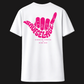 Saufgelage Oversize Tee weiß/pink